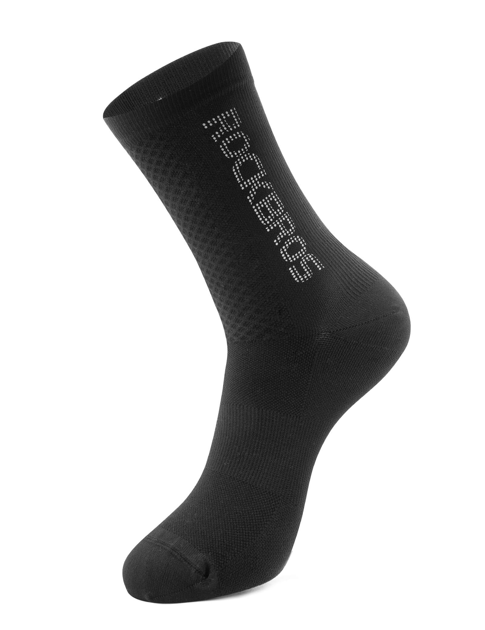 ROCKBROS reflective breathable cycling socks for road cycling.
#color_black