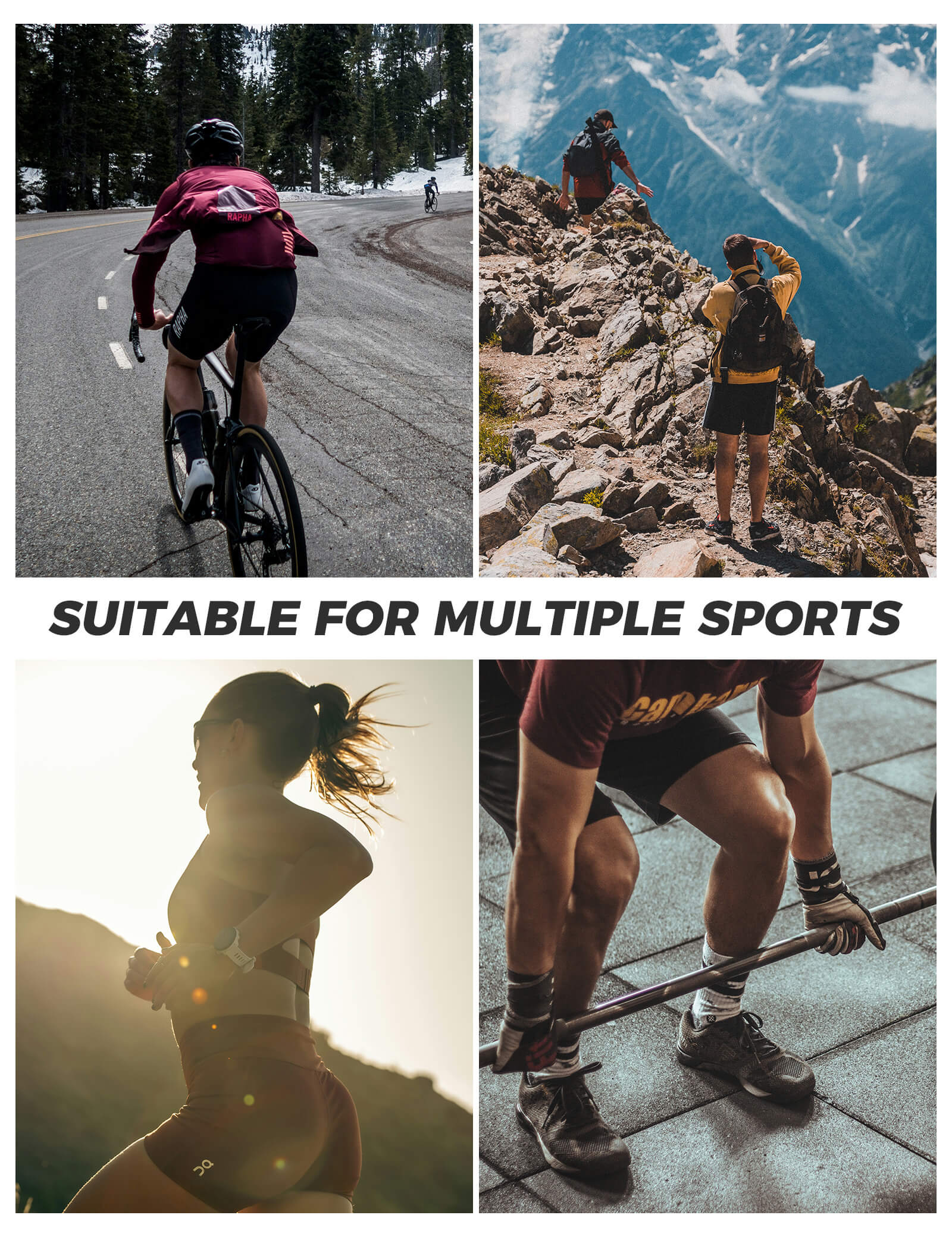 ROCKBROS reflective breathable cycling socks for road cycling.
#color_black