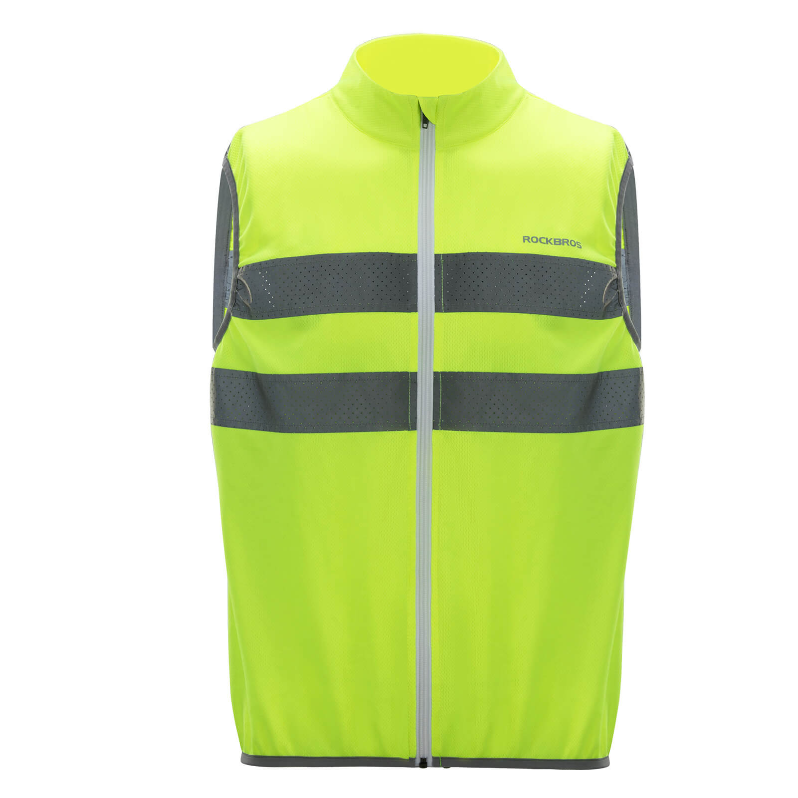 rockbros breathable cycling running vest for visibility.