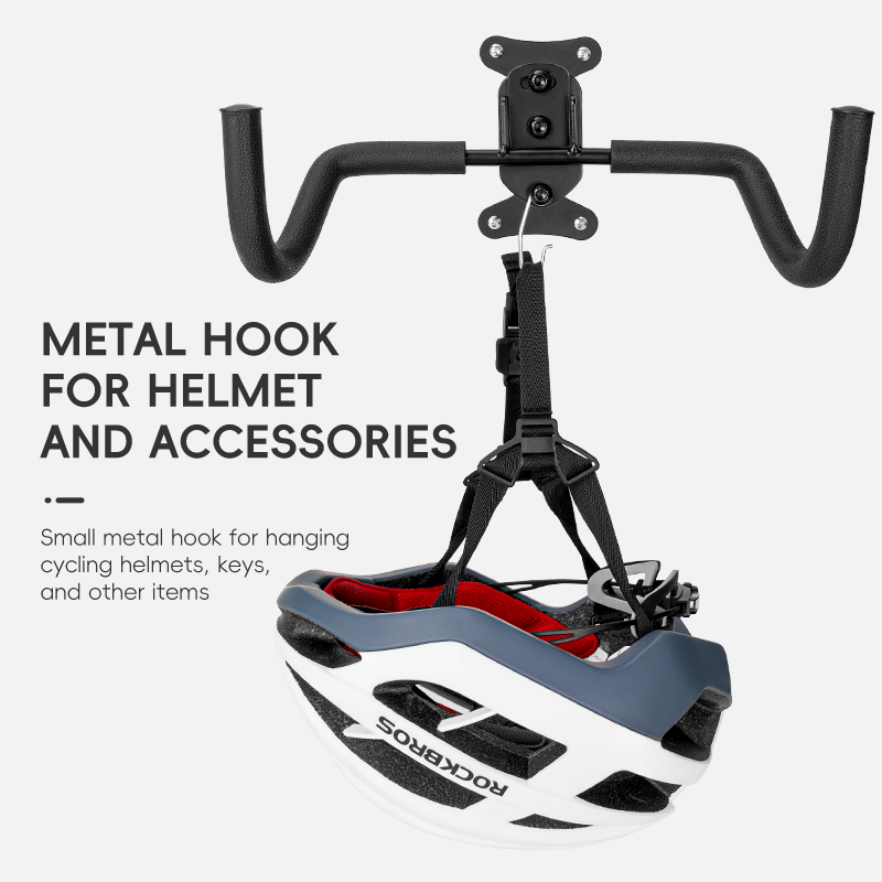 ROCKBROS retractable wall mount bike hook for bicycle storage in garage.