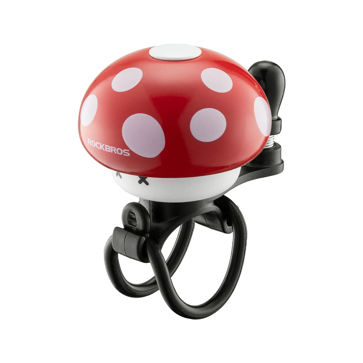 ROCKBROS Retro Mushroom Bike Bell for Kids and Family Bikes.
#colour_red