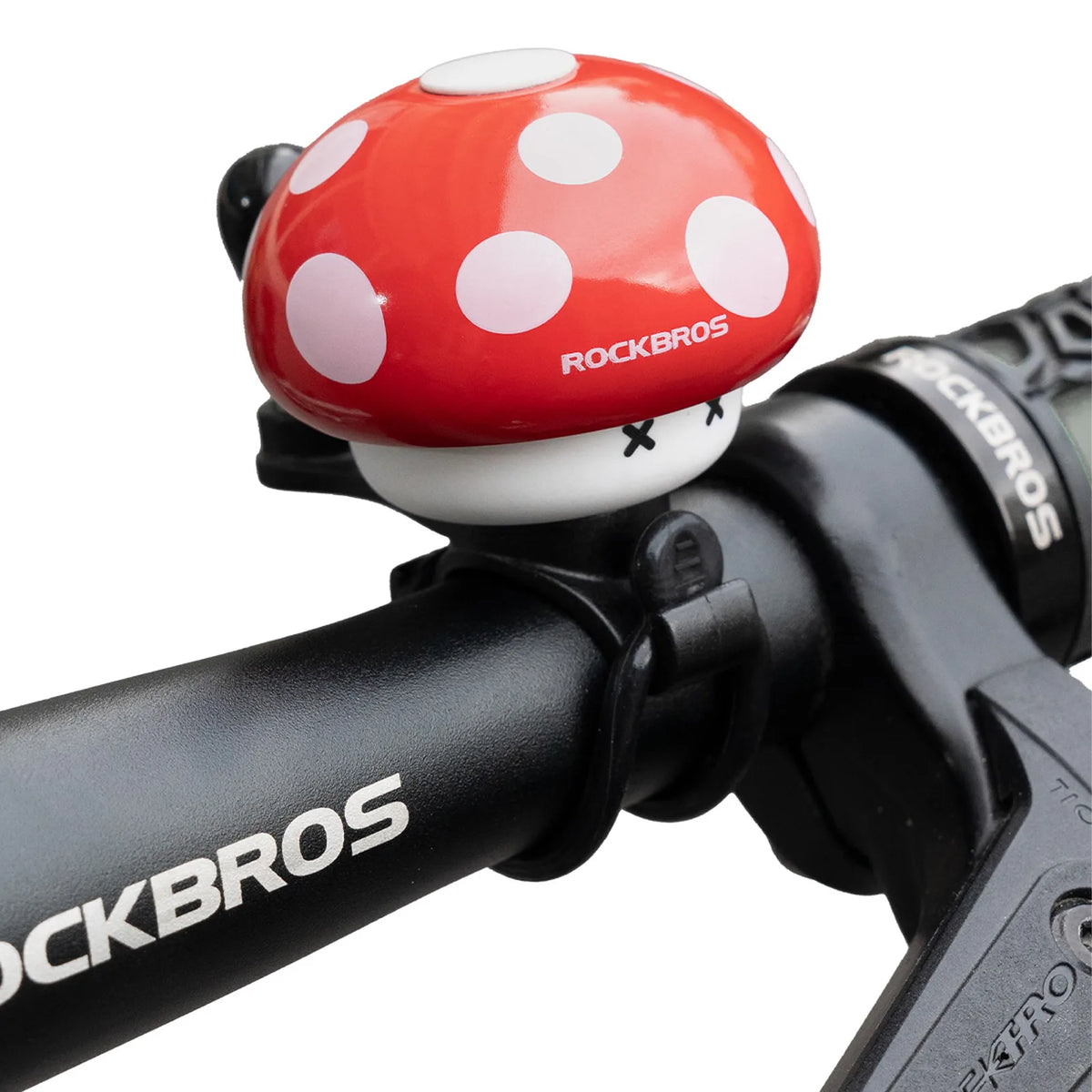 ROCKBROS Retro Mushroom Bike Bell for Kids and Family Bikes.
#colour_red