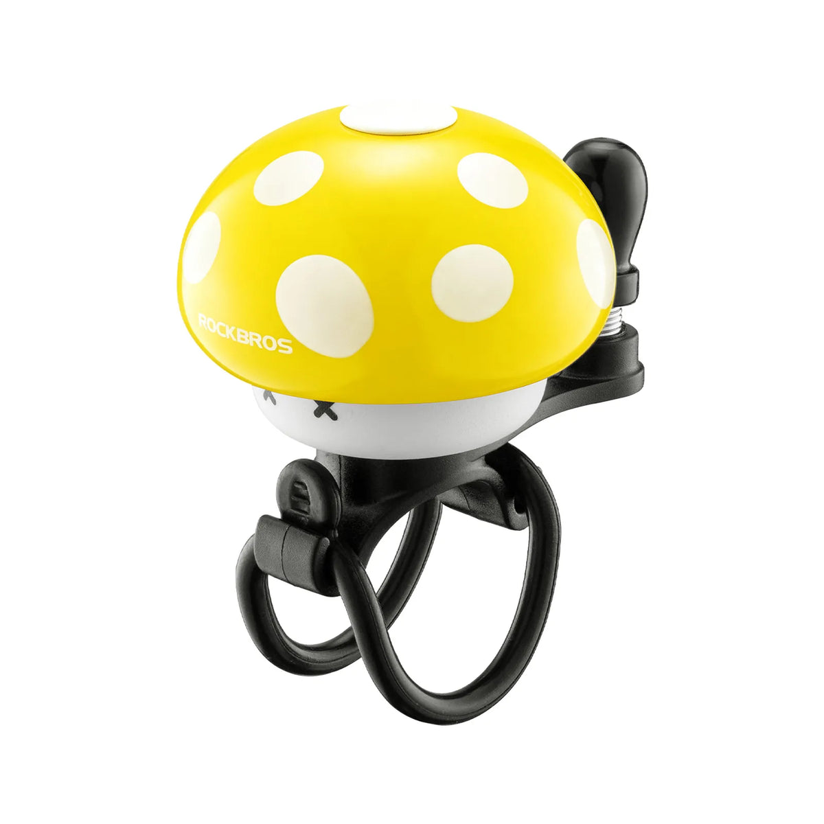 ROCKBROS Retro Mushroom Bike Bell for Kids and Family Bikes.
#colour_yellow