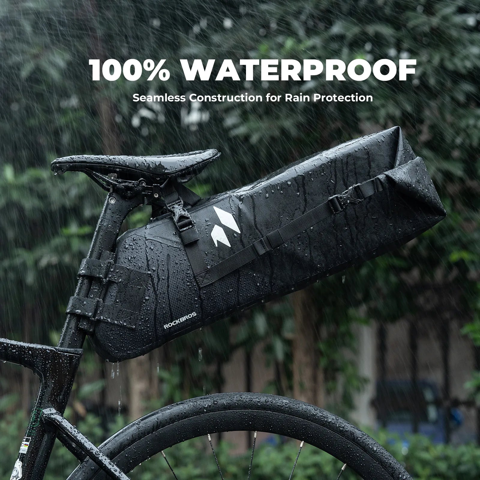 ROCKBROS RideMate waterproof bike bag for all-weather cycling