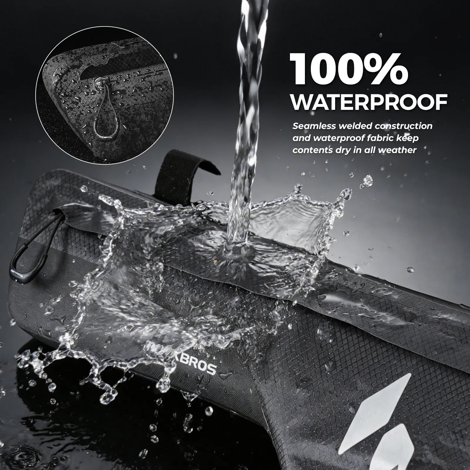 ROCKBROS RideMate waterproof bike bag for all-weather cycling