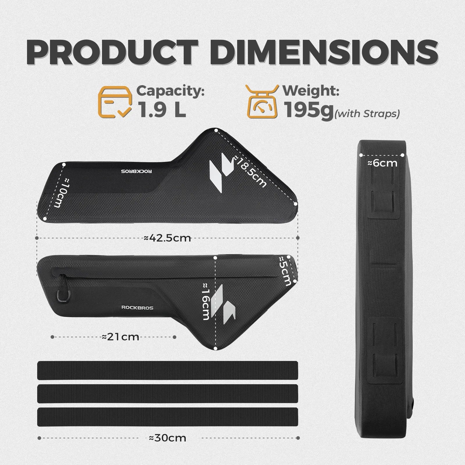 ROCKBROS RideMate waterproof bike bag for all-weather cycling