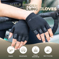 rockbros breathable summer cycling gloves for road and mountain biking
#color_black