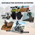 rockbros breathable summer cycling gloves for road and mountain biking
#color_black
