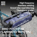 rockbros scratch resistant bike handlebar bag for long rides
