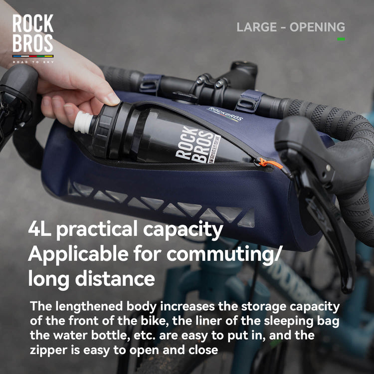 rockbros scratch resistant bike handlebar bag for long rides