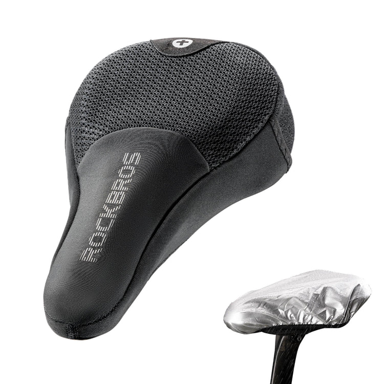 rockbros shock absorb bike saddle cover for comfortable cycling
#color_black