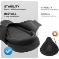 rockbros shock absorb bike saddle cover for comfortable cycling
#color_gray