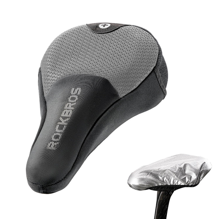 rockbros shock absorb bike saddle cover for comfortable cycling
#color_gray