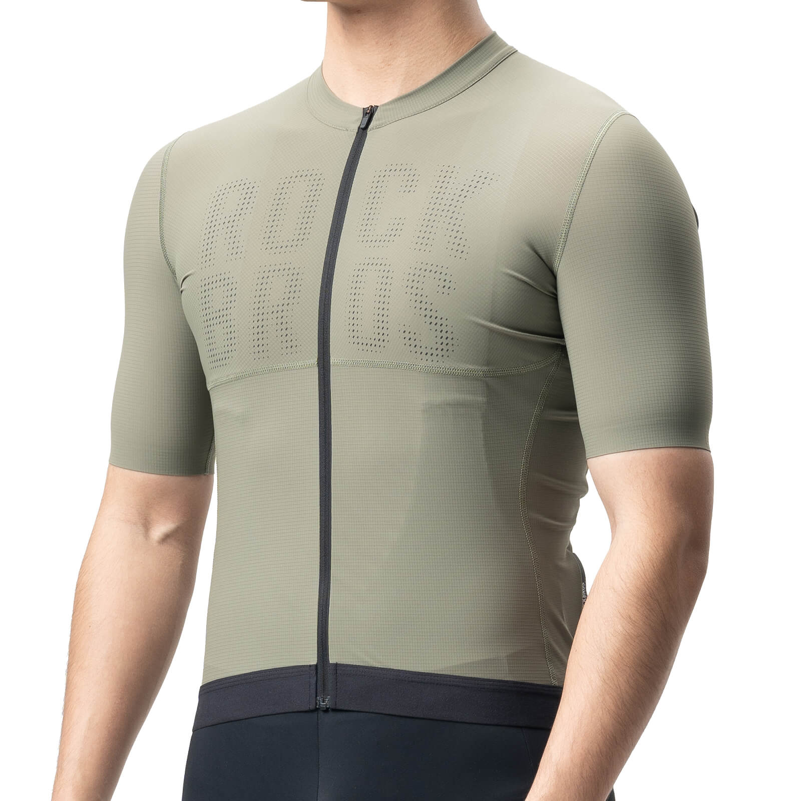 rockbros breathable short-sleeve jersey for cycling outdoors
#color_army green