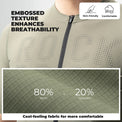 rockbros breathable short-sleeve jersey for cycling outdoors
#color_army green