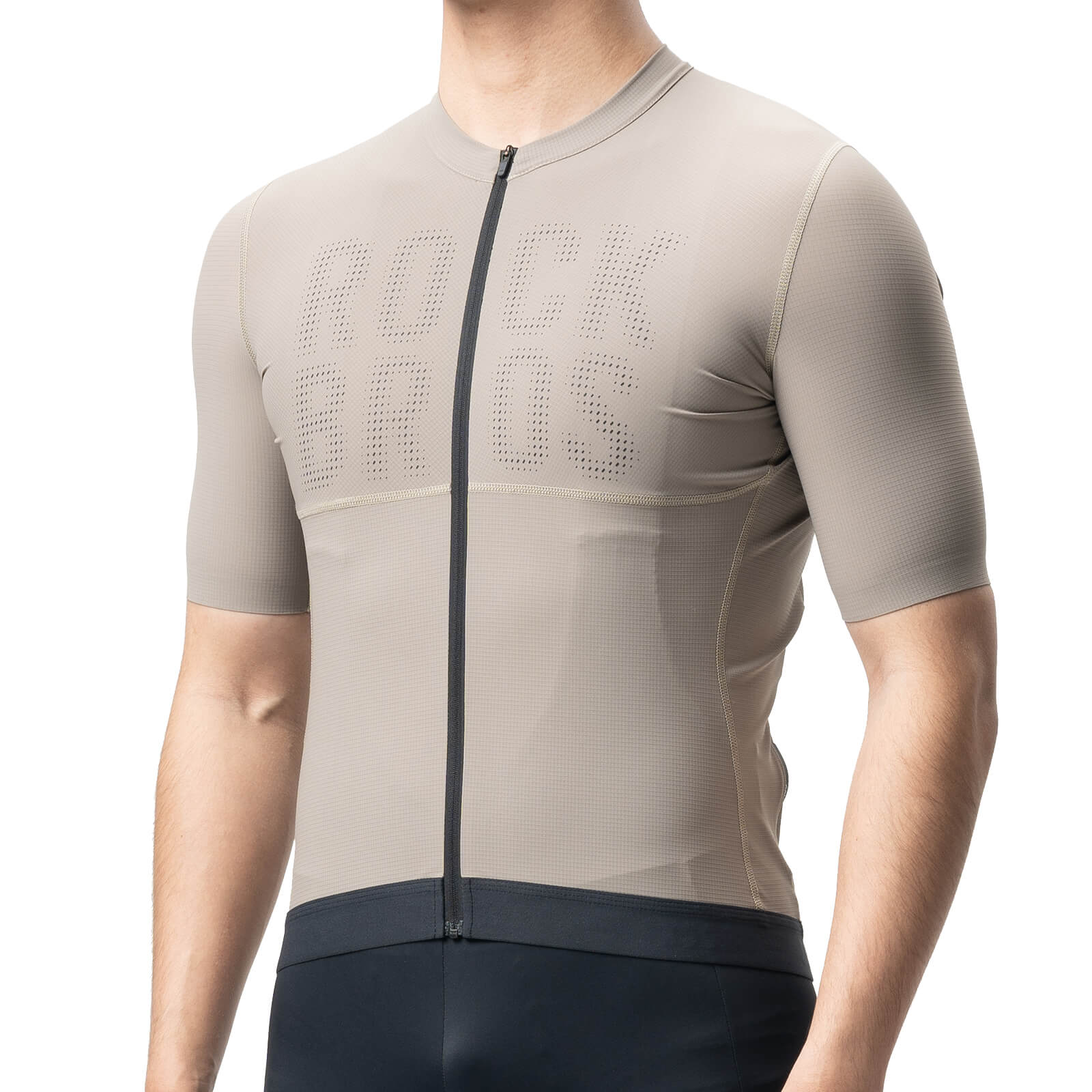 rockbros breathable short-sleeve jersey for cycling outdoors
#color_light khaki
