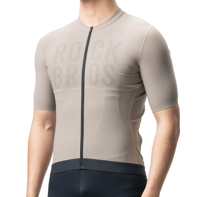 rockbros breathable short-sleeve jersey for cycling outdoors
#color_light khaki
