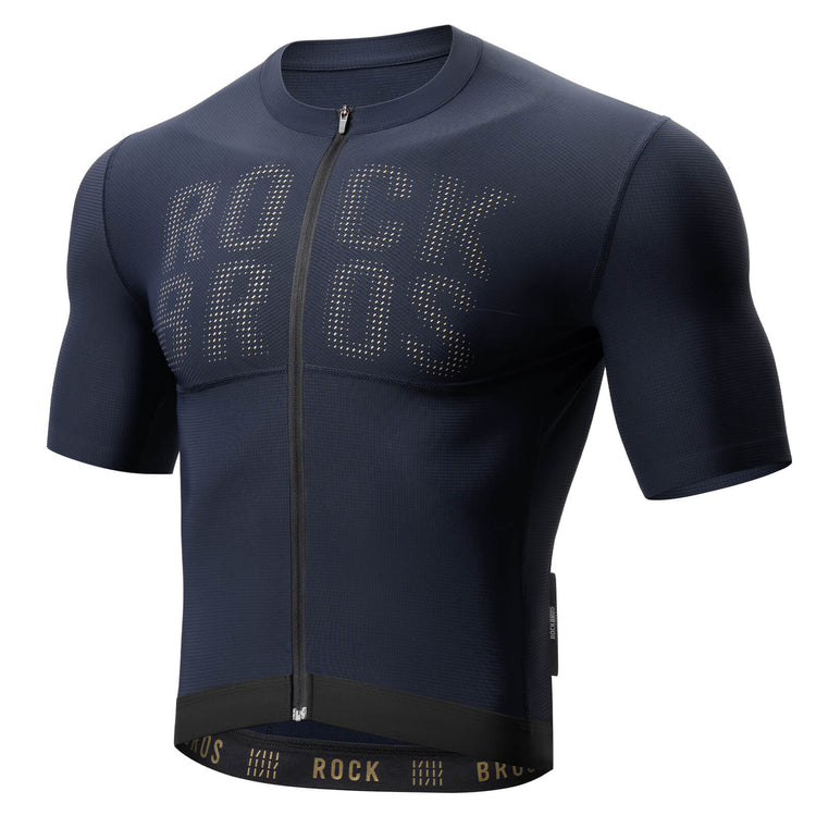 rockbros breathable short-sleeve jersey for cycling outdoors
#color_navy