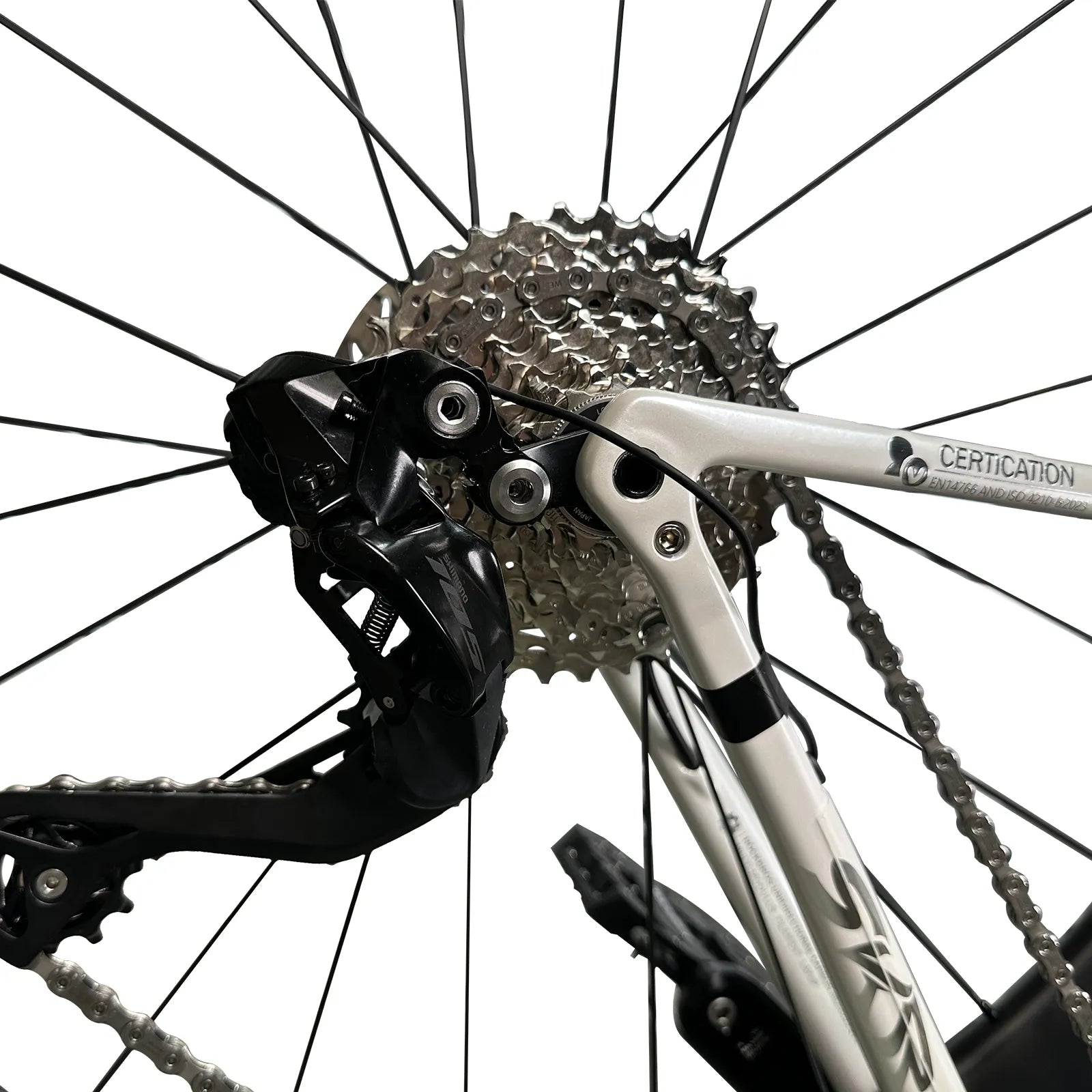 rockbros skyrider carbon fiber road bike for racing and long-distance cycling.
#color_white