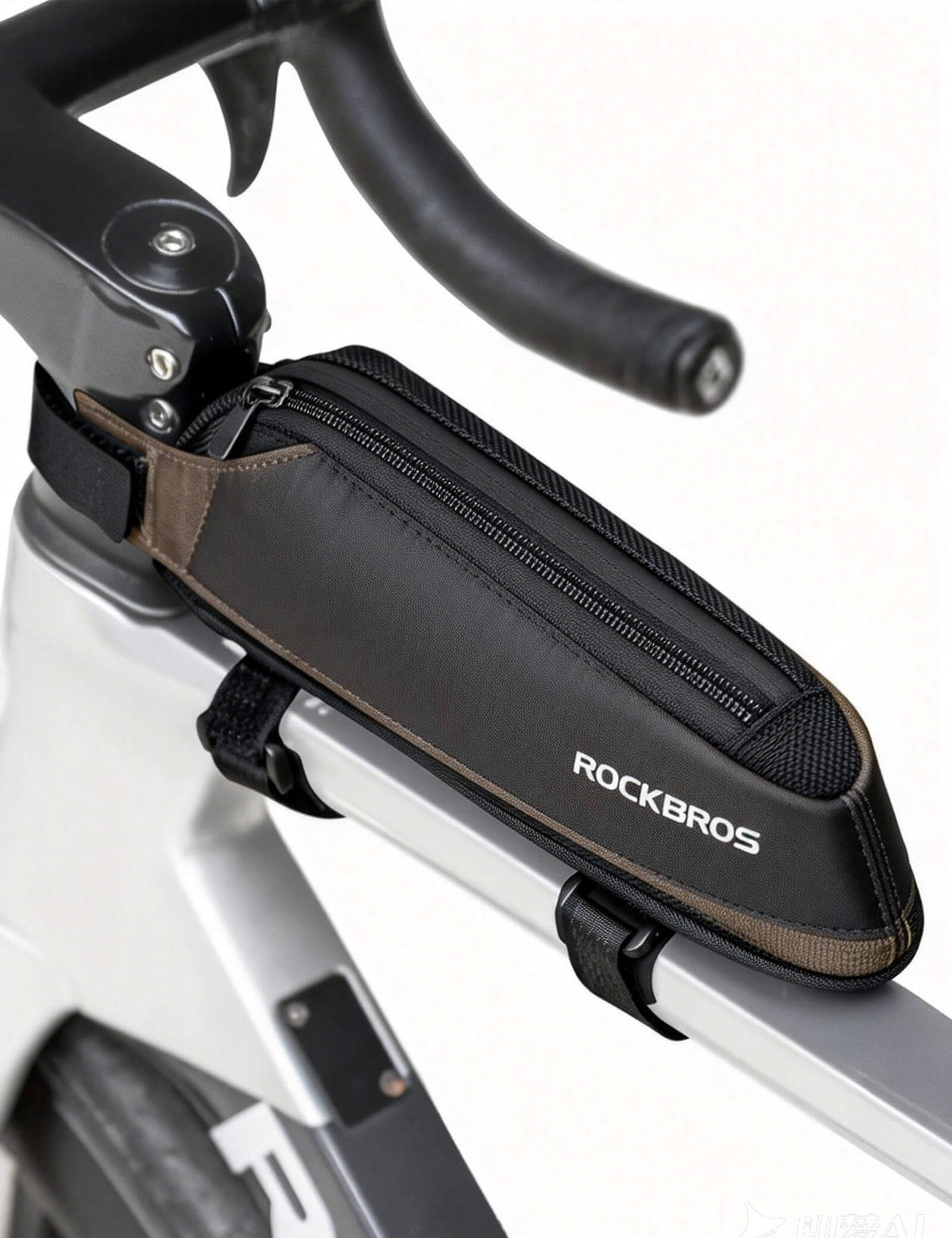 ROCKBROS durable nylon bike frame bag for road and commuter cycling.
#color_black