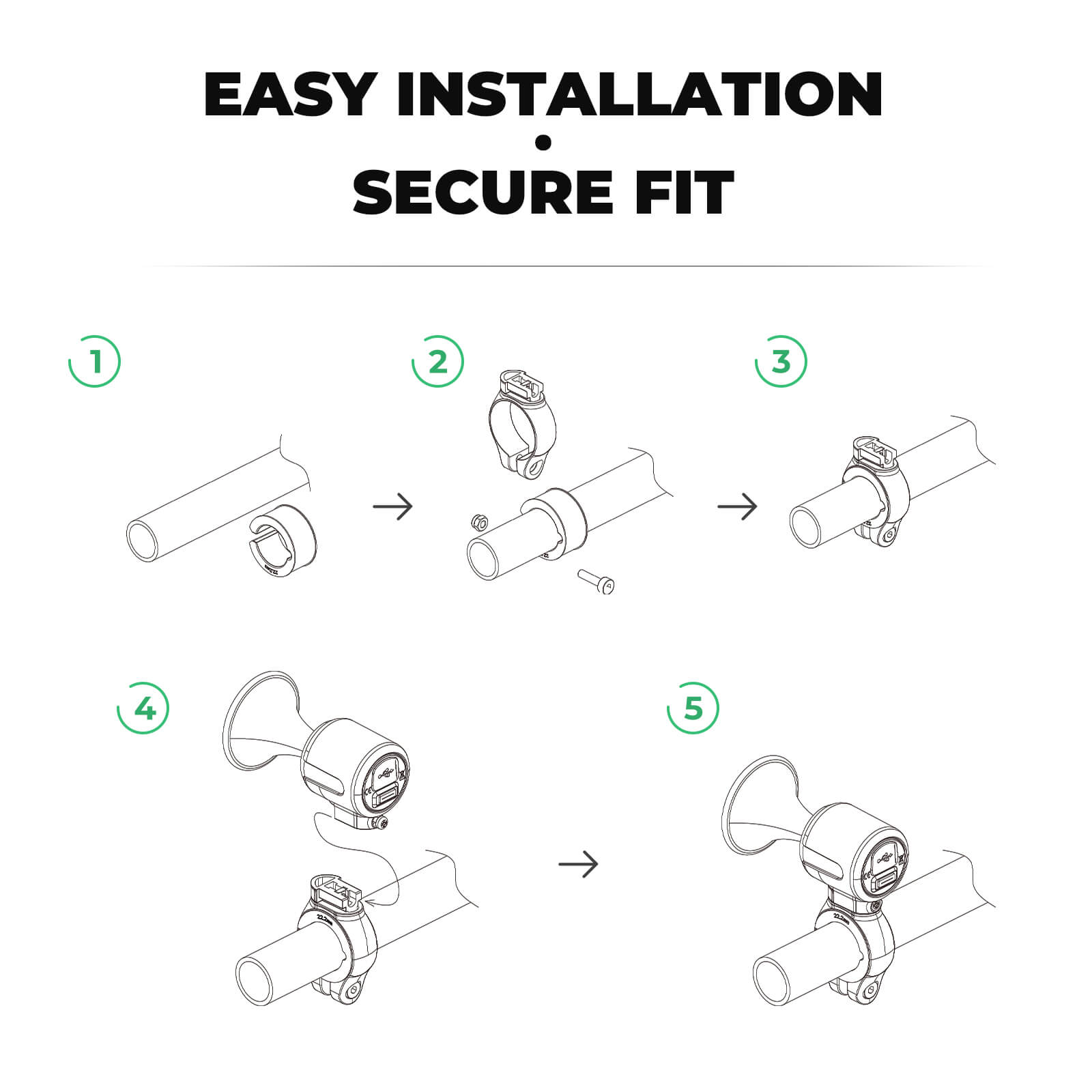 rockbros 120dB bike alarm for cycling security and theft alert.
#color_black