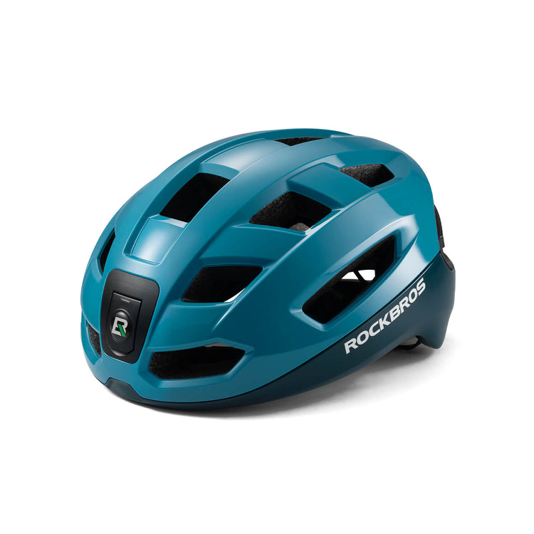 rockbros smart dual-light bike helmet for night cycling