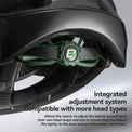 rockbros smart dual-light bike helmet for night cycling