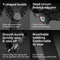 rockbros smart dual-light bike helmet for night cycling