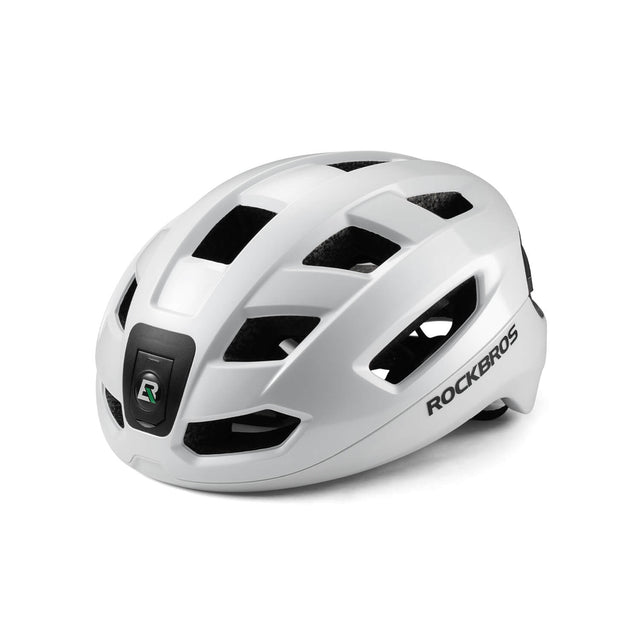 rockbros smart dual-light bike helmet for night cycling