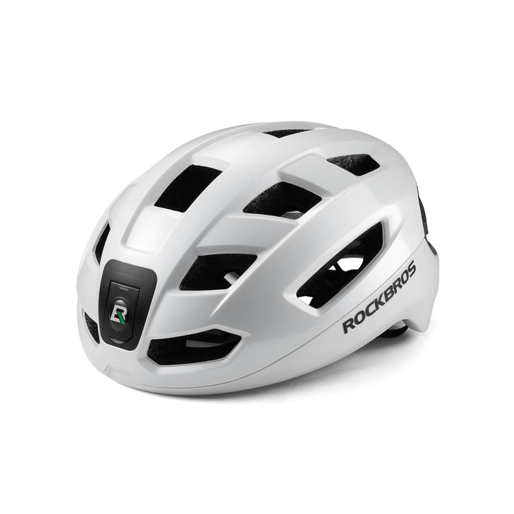 rockbros smart dual-light bike helmet for night cycling