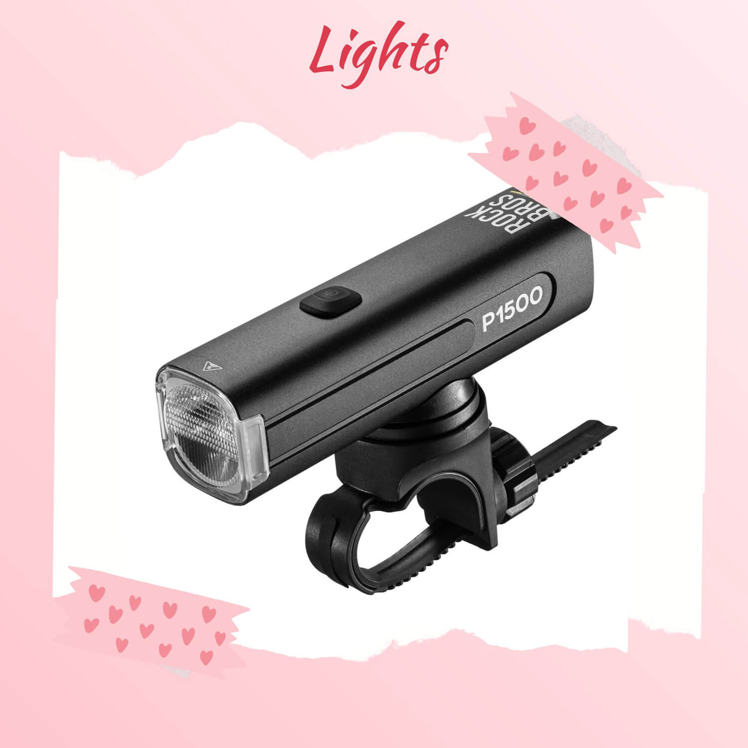 ROCKBROS high-lumen rechargeable front and rear bike lights. Stay safe and visible on early morning or night rides.