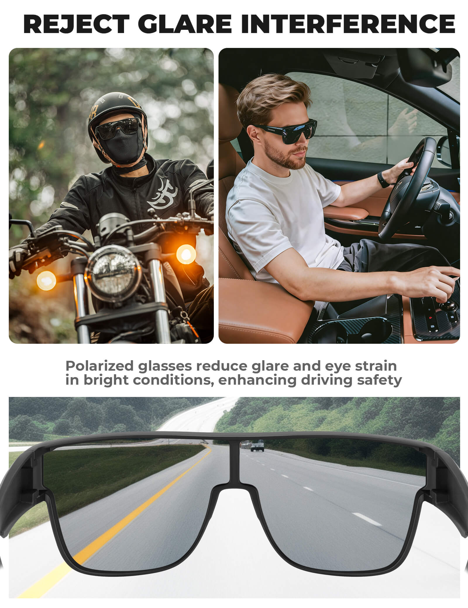 ROCKBROS SP304 Polarised Over-Glasses Sunglasses for Men and Women.
#color_red