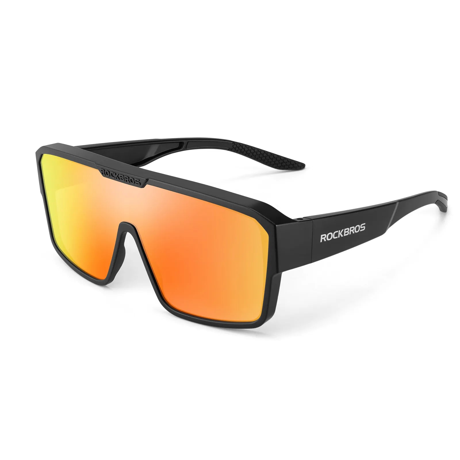 ROCKBROS SP348 polarized fit over cycling sunglasses for prescription glasses wearers, UV400 protection.
#color_orange