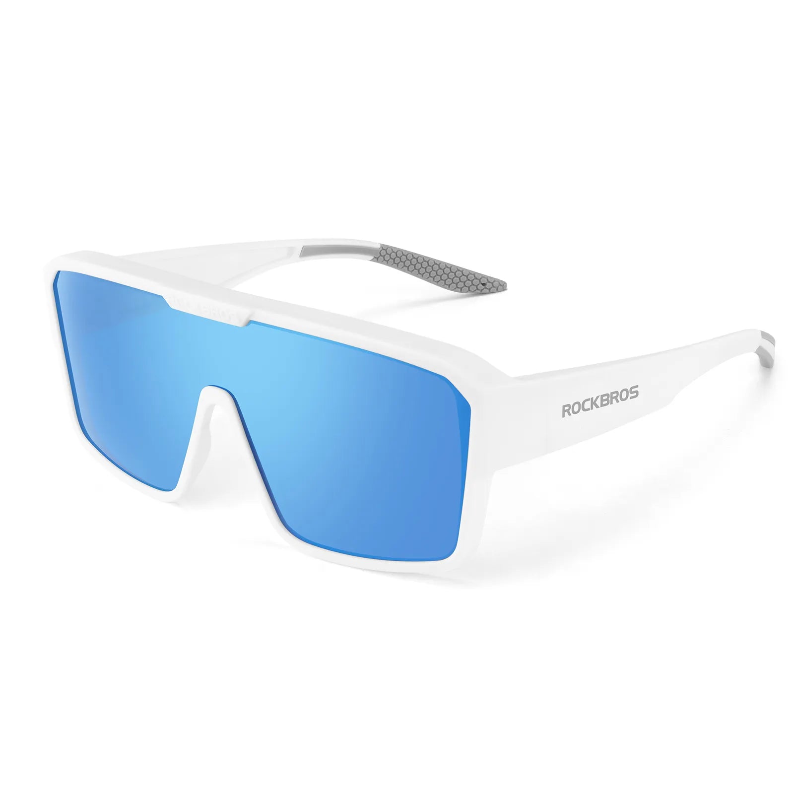 ROCKBROS SP348 polarized fit over cycling sunglasses for prescription glasses wearers, UV400 protection.
#color_white