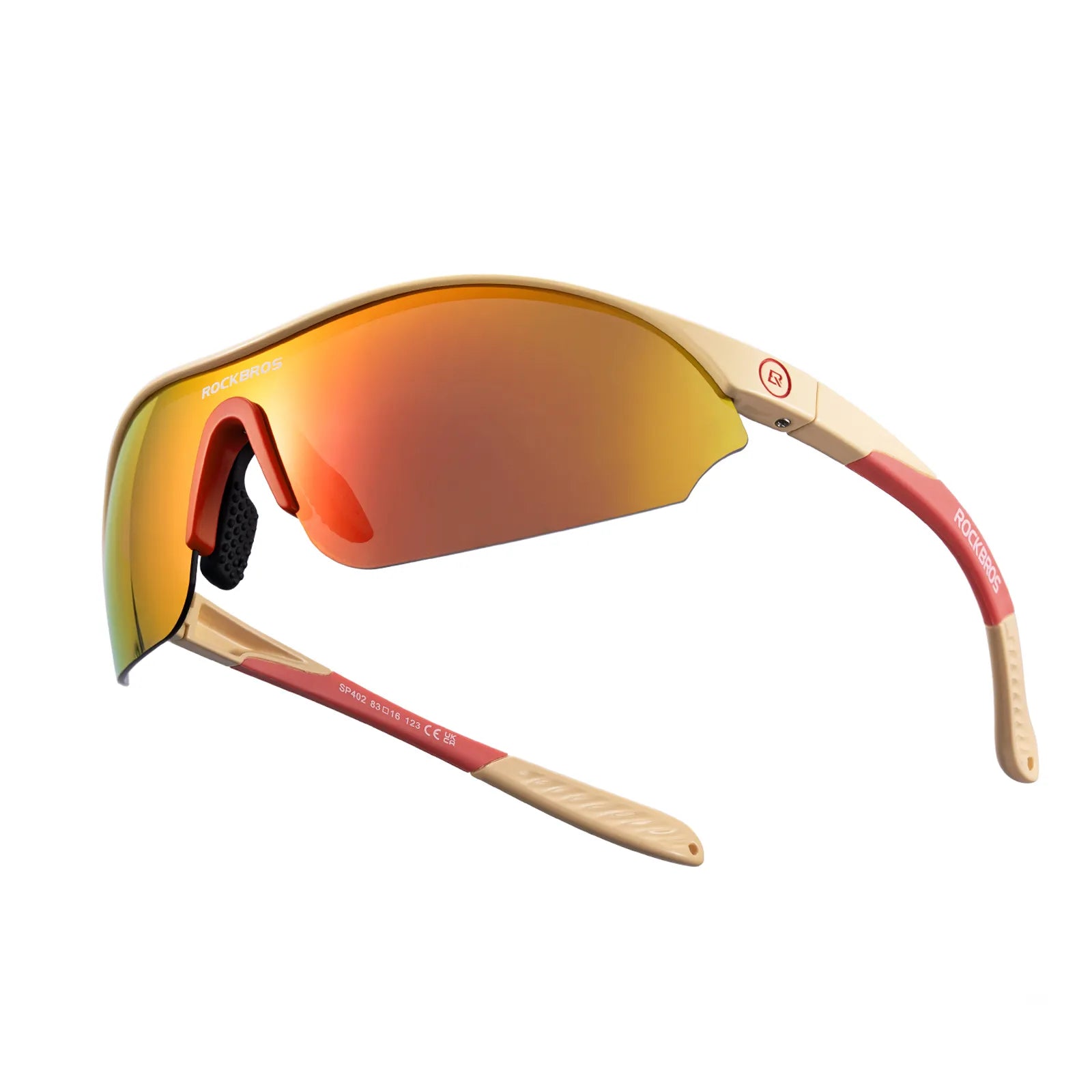 ROCKBROS SP402 Polarized Cycling Sunglasses with Matte Black Frame for Men and Women.
#color_beige