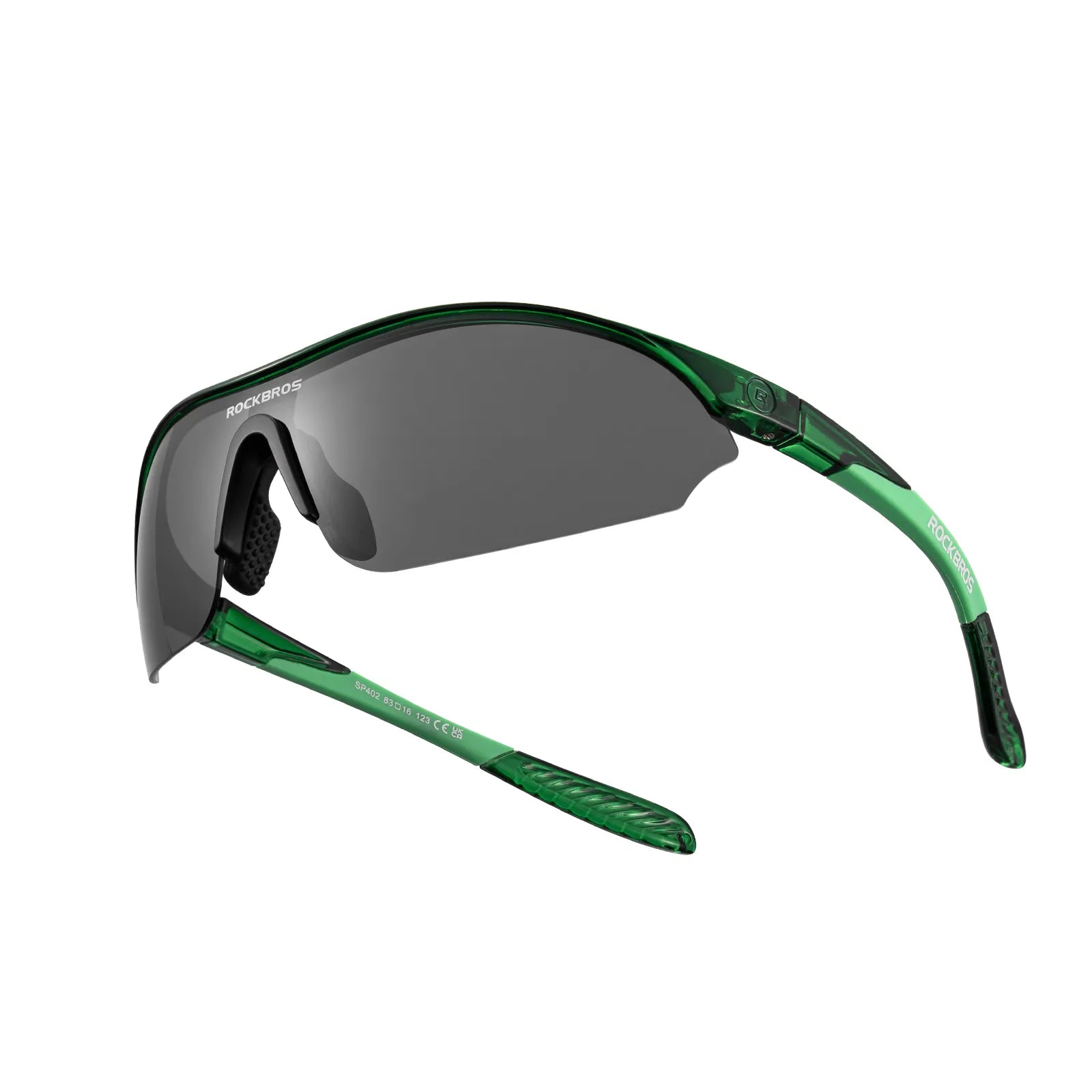 ROCKBROS SP402 Polarized Cycling Sunglasses with Matte Black Frame for Men and Women.
#color_green