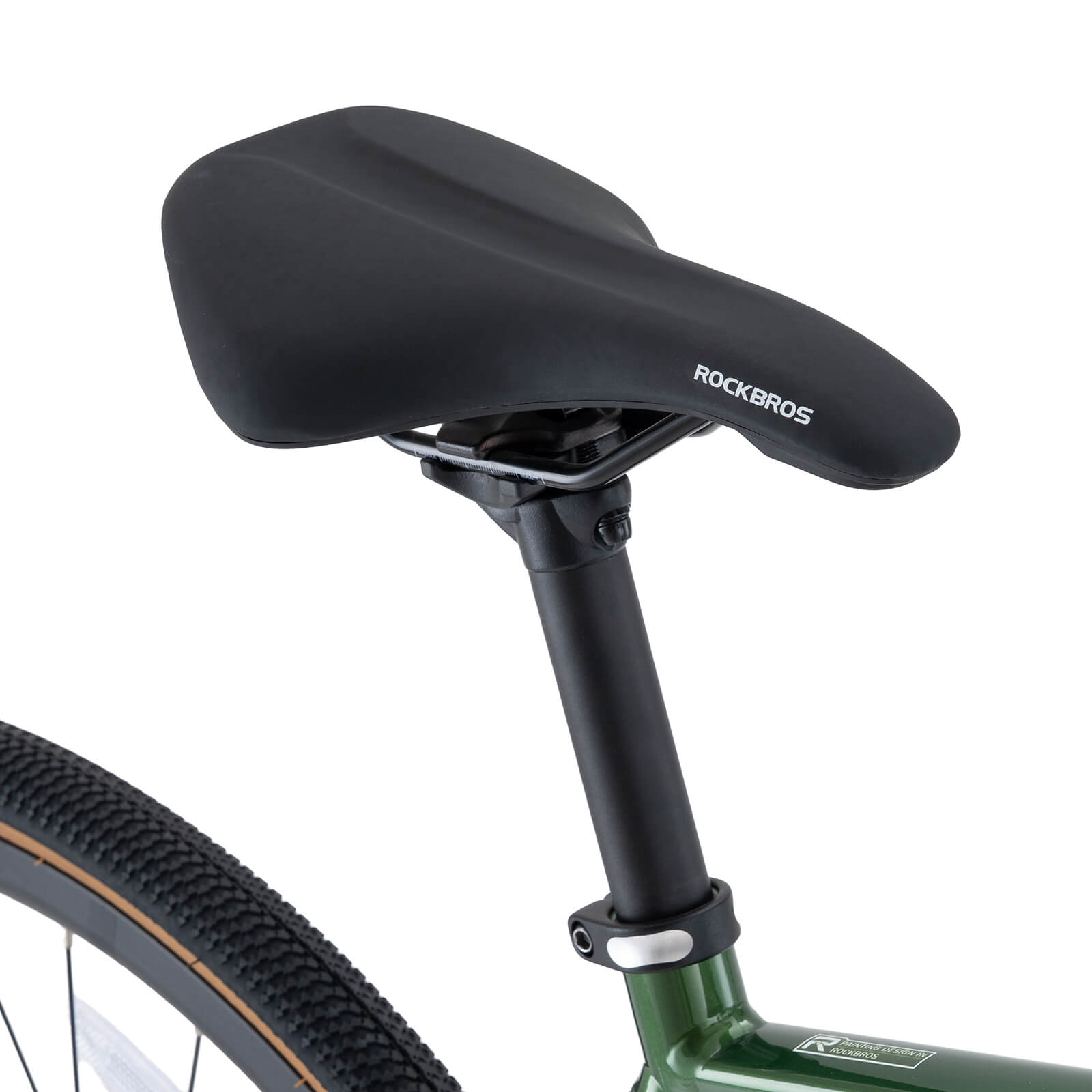 ROCKBROS SPIN-P2M lightweight aluminium road bike with disc brakes for urban cycling.
#color_Chasing Dust Green Gradient