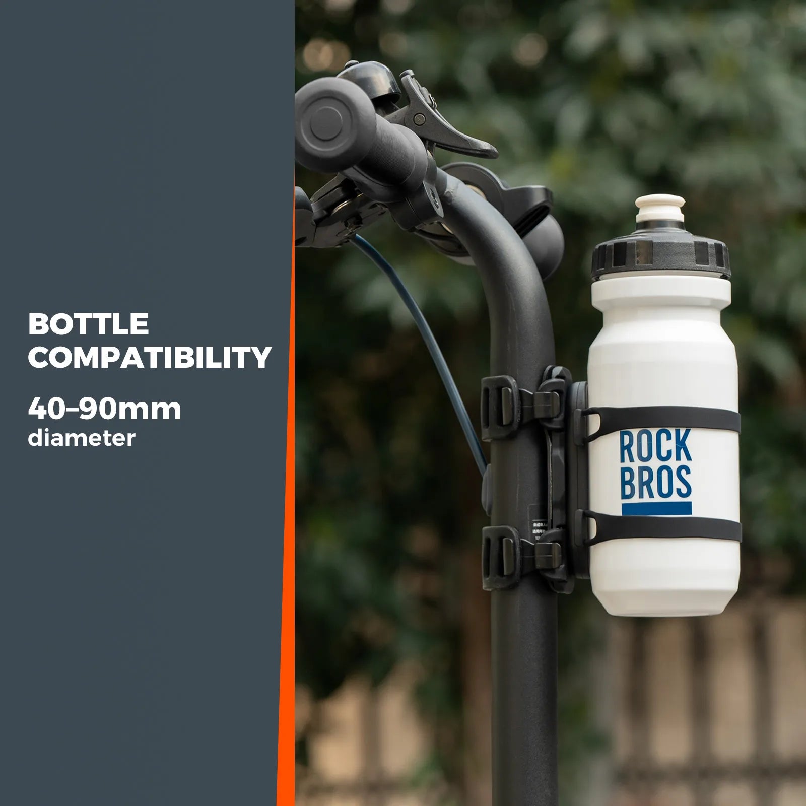 rockbros magnetic strap-on bike bottle cage for quick release and easy mounting.
#options_Strong Hold