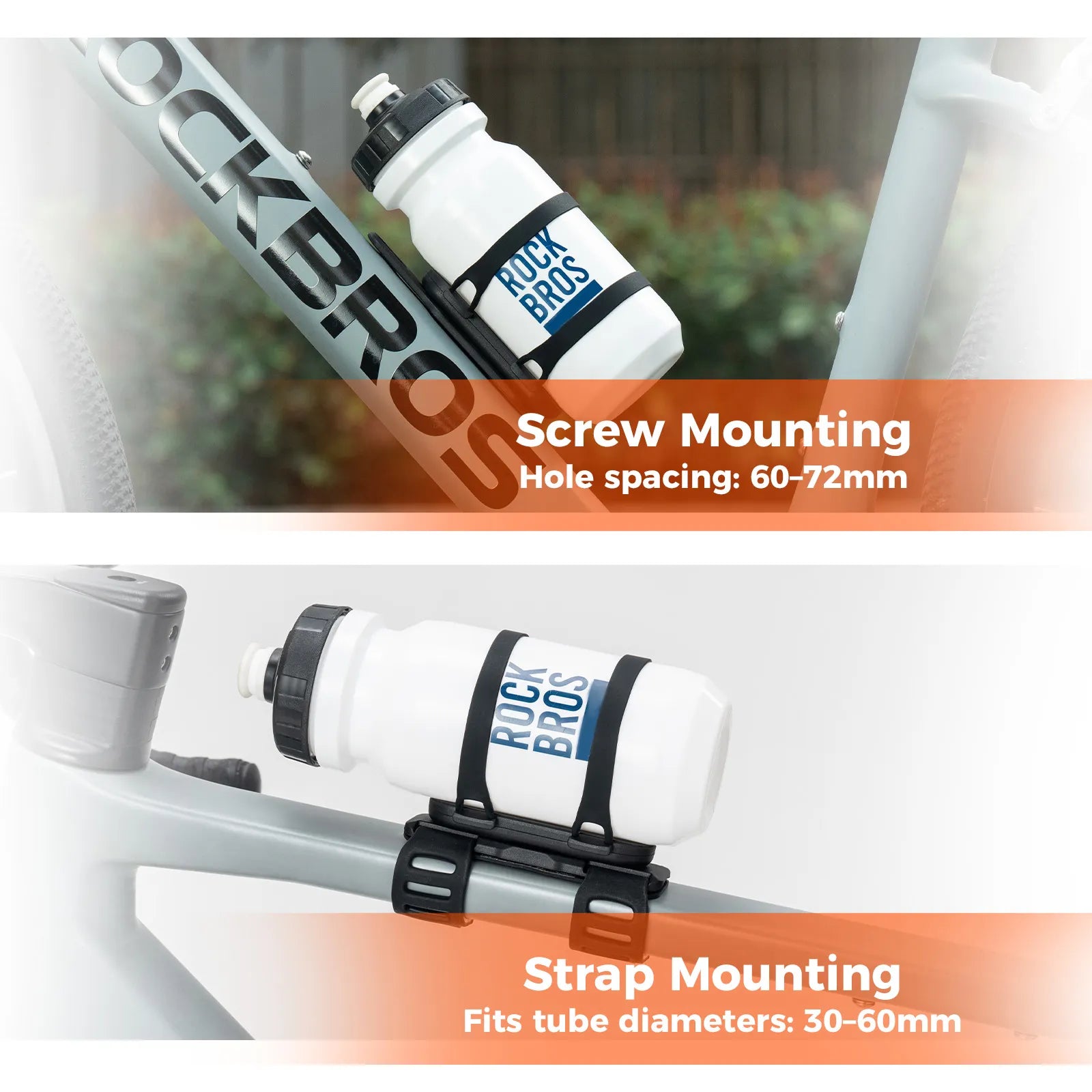 rockbros magnetic strap-on bike bottle cage for quick release and easy mounting.
#options_Strong Hold