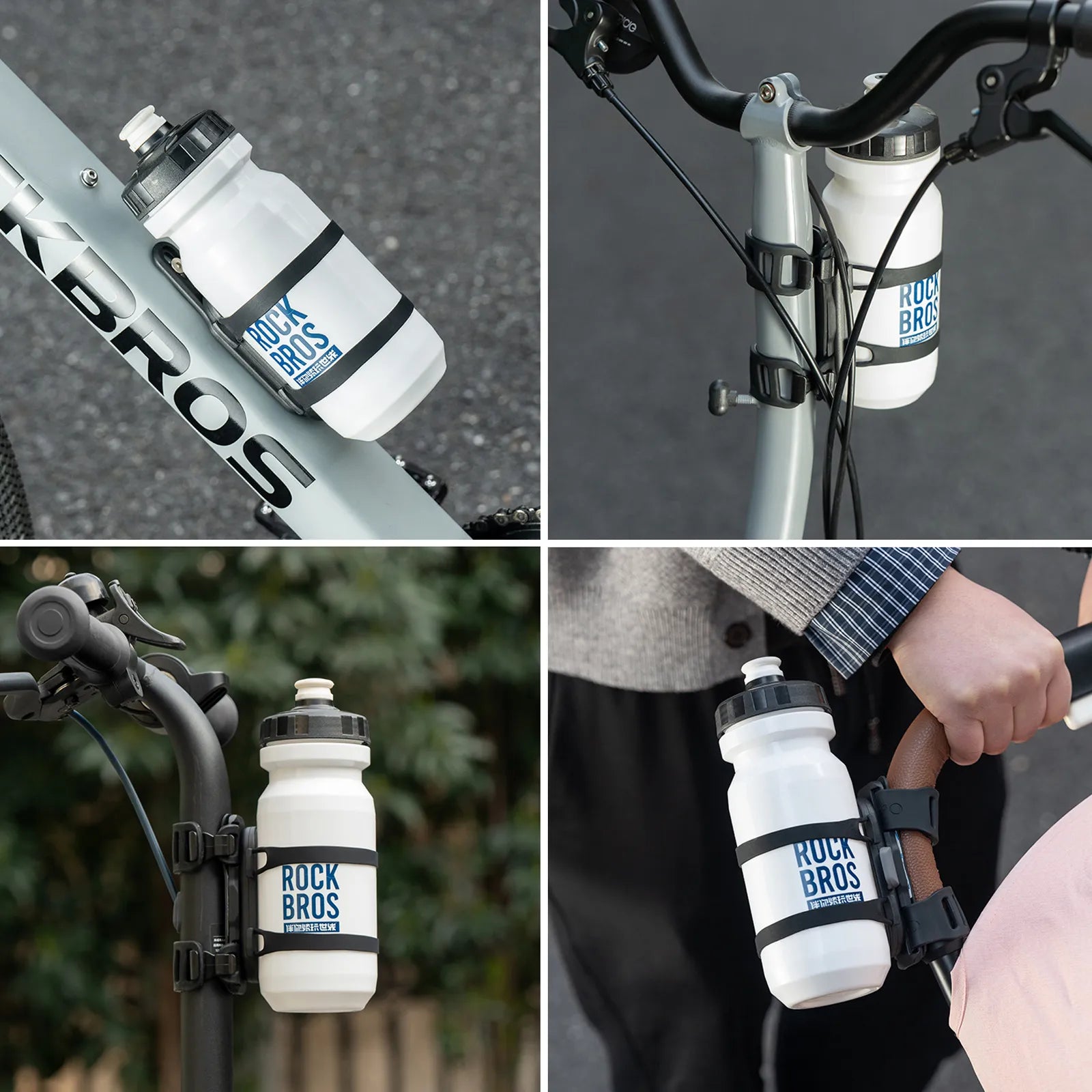 rockbros magnetic strap-on bike bottle cage for quick release and easy mounting.
#options_Strong Hold