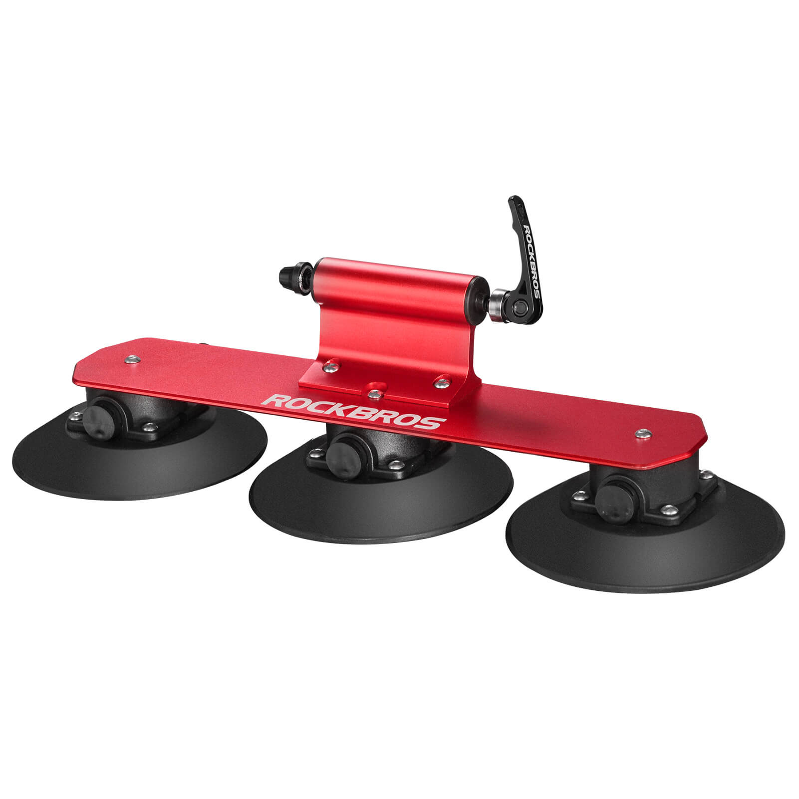 ROCKBROS suction cup bike rack for car roof, quick-install for 1 road bike.
#color_red