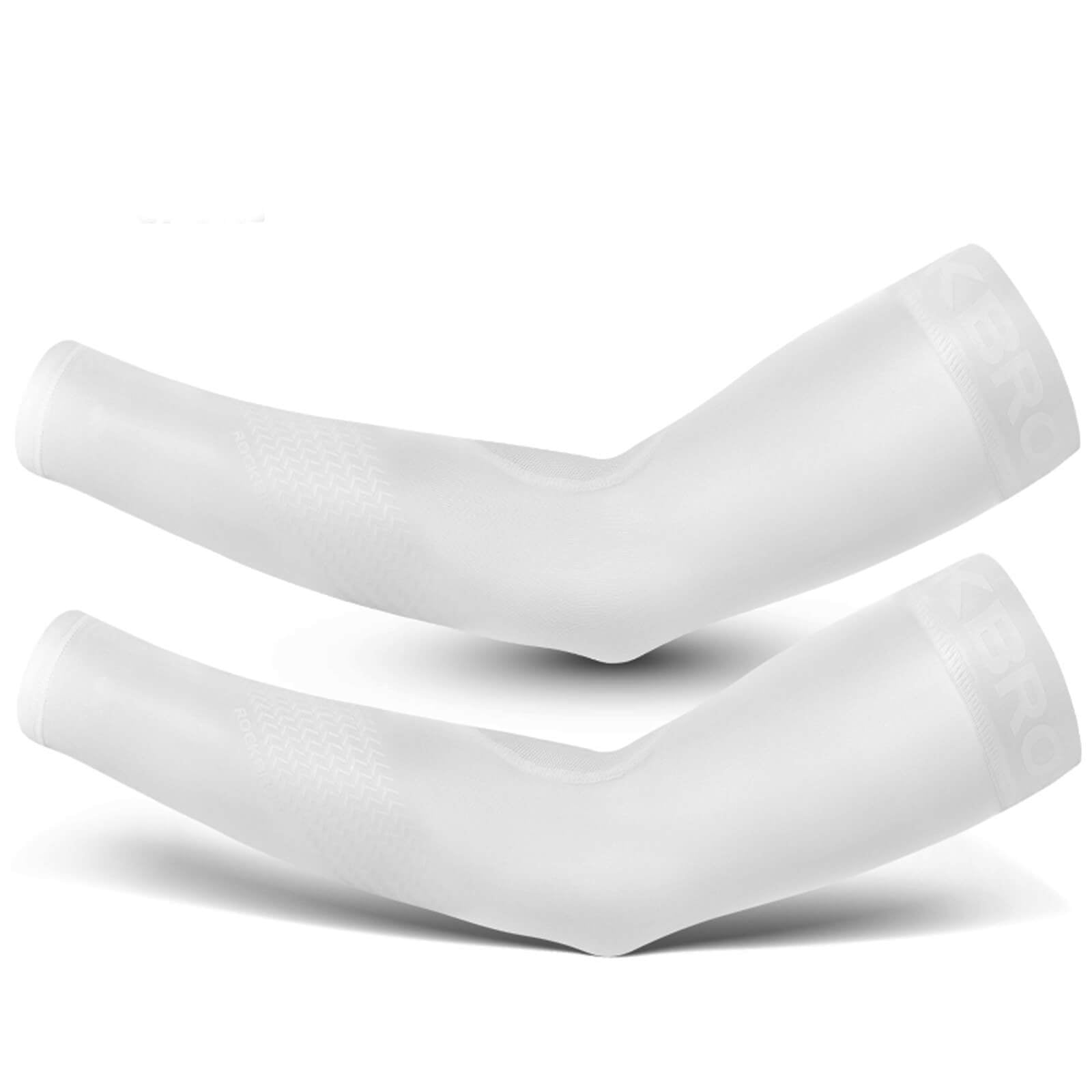 rockbros sunshield summer cooling arm sleeves breathable uv protection.
#color_white