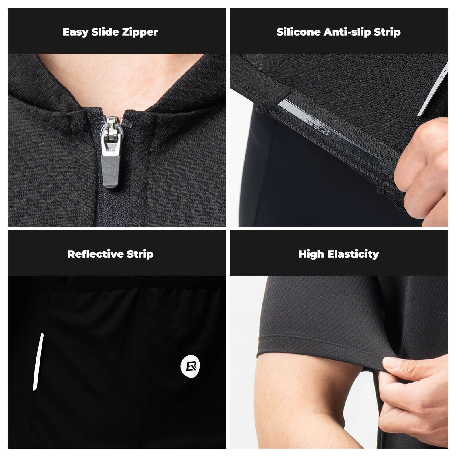 ROCKBROS Summit breathable men's cycling jersey for summer road biking.