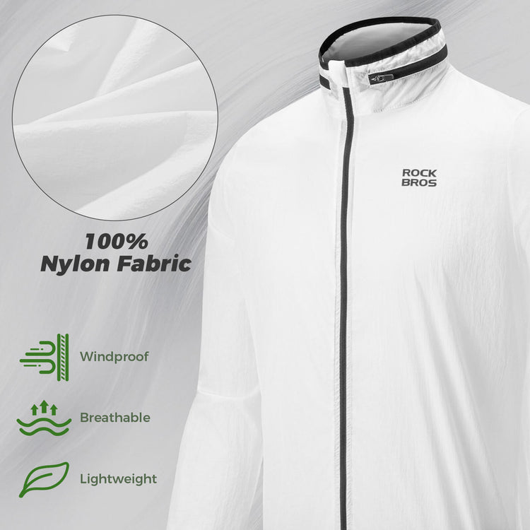 SunGlow Self-Luminous Cycling Jacket – Lightweight & Windproof