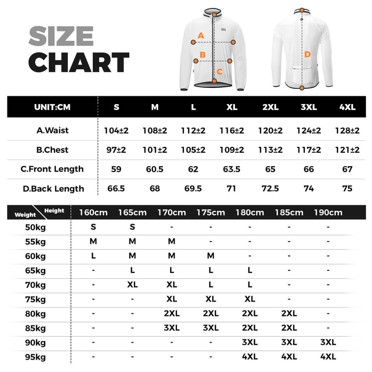 SunGlow Self-Luminous Cycling Jacket – Lightweight & Windproof