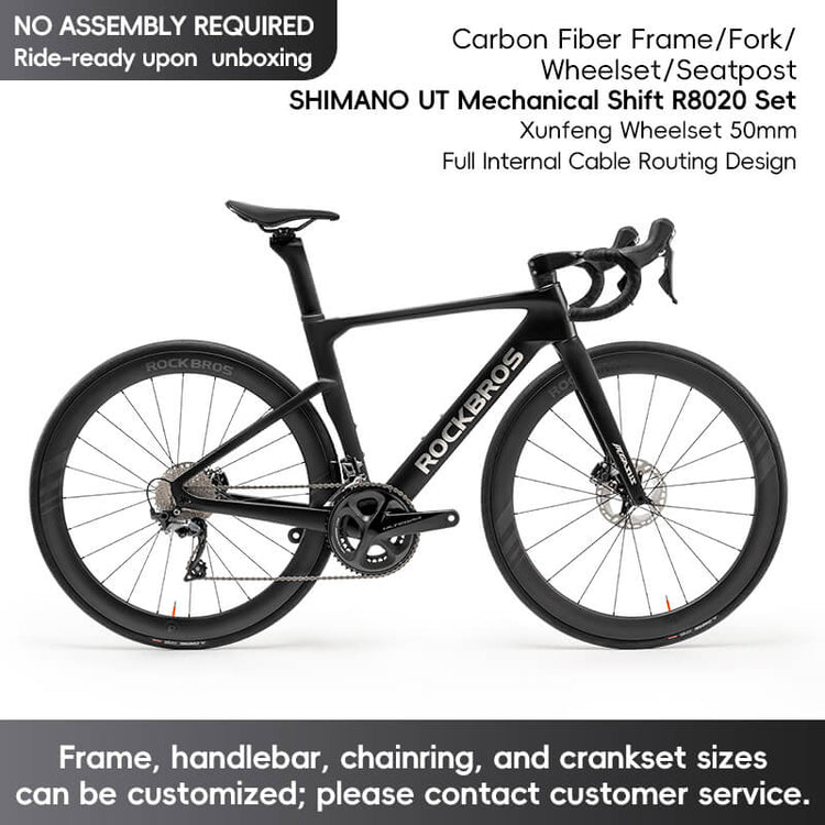 T700 Carbon Fiber Aero Road Bike Lightweight Racing
