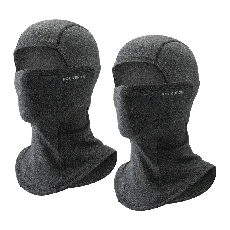 Rockbros Thermal Balaclava Face Mask for Winter Outdoor Sports, Windproof Breathable Fleece Head Warmer Black.
#color_Light Grey + Light Grey