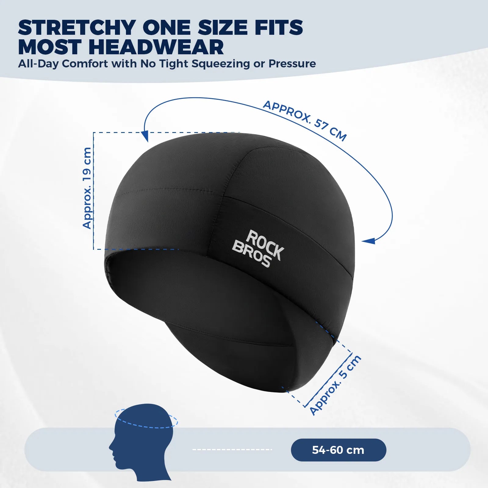 Rockbros thermal ear flap cycling skull cap for winter riding