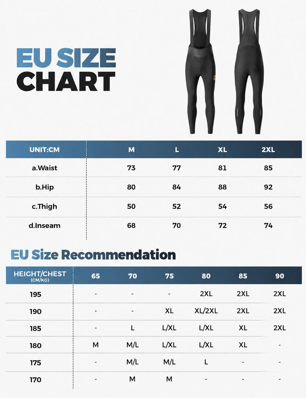 ROCKBROS Men's Thermal Cycling Bib Tights with Fleece Lining and 3D Chamois