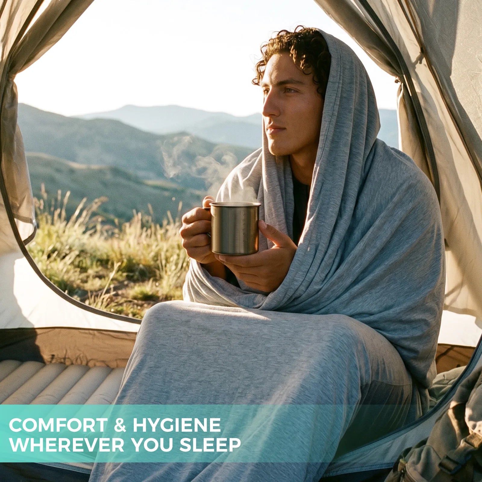 Thermal Sleeping Bag Liner for Camping